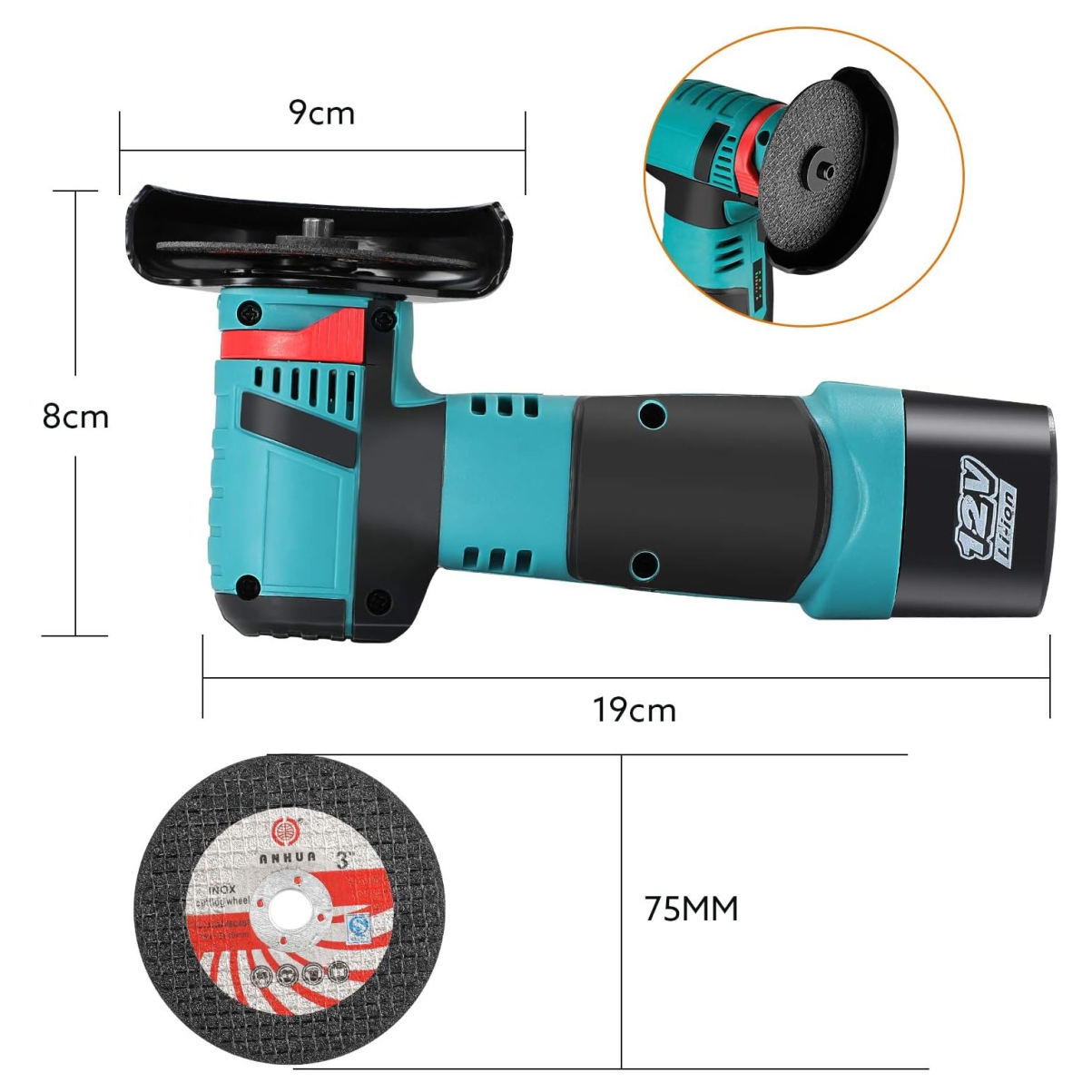 Miniatura 2 de Pulidora inalámbrica 12V con Maletin